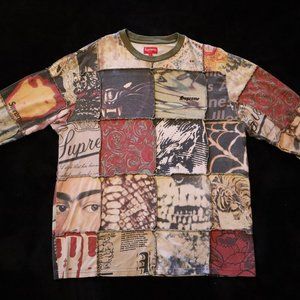 Supreme Mosaic Patchwork Long Sleeve Shirt